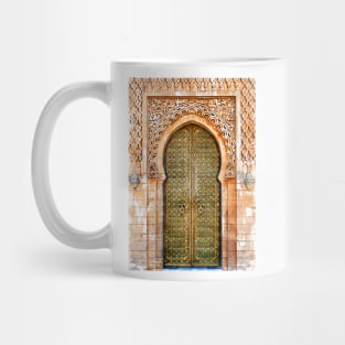 Vintage Arabian Door Hassan Tower Morocco Mug